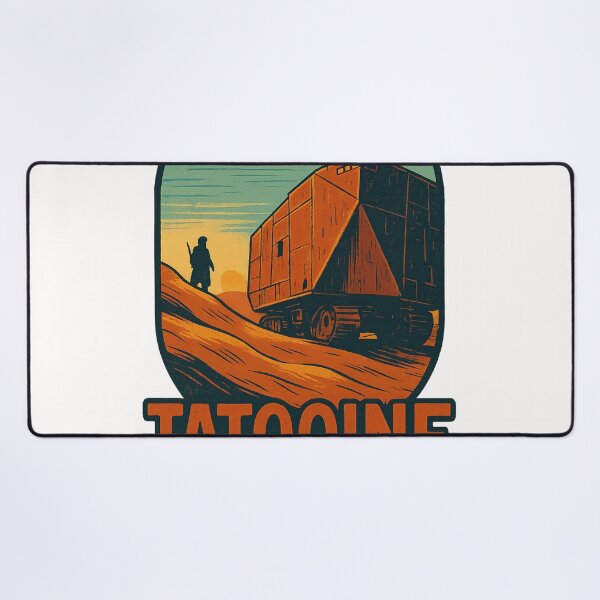 Item preview, Tatooine National Park with Sandcrawler and Twin Suns designed and sold by Places On Earth.