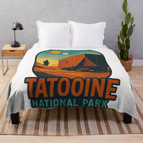 Item preview, Tatooine National Park with Sandcrawler and Twin Suns designed and sold by Places On Earth.