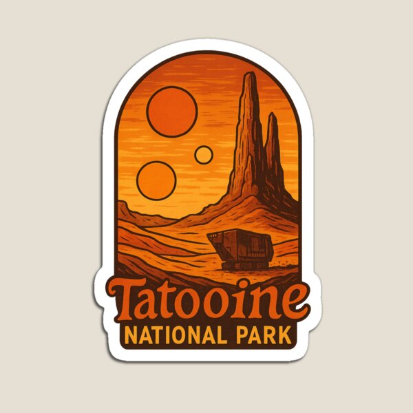Item preview, Tatooine National Park with Spires and Three Suns designed and sold by Places On Earth.