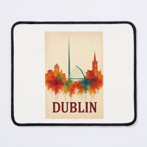 Item preview, Dublin City Skyline with River Liffey and Spire designed and sold by Places On Earth.