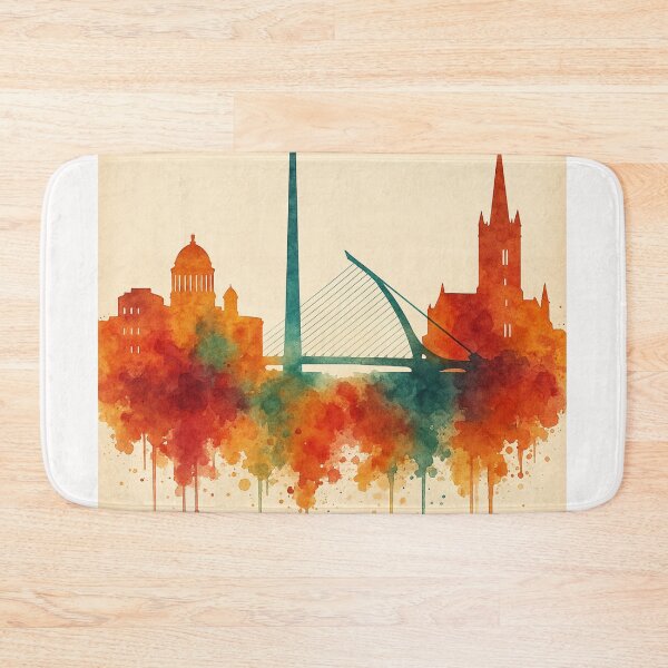 Item preview, Dublin City Skyline with River Liffey and Spire designed and sold by Places On Earth.