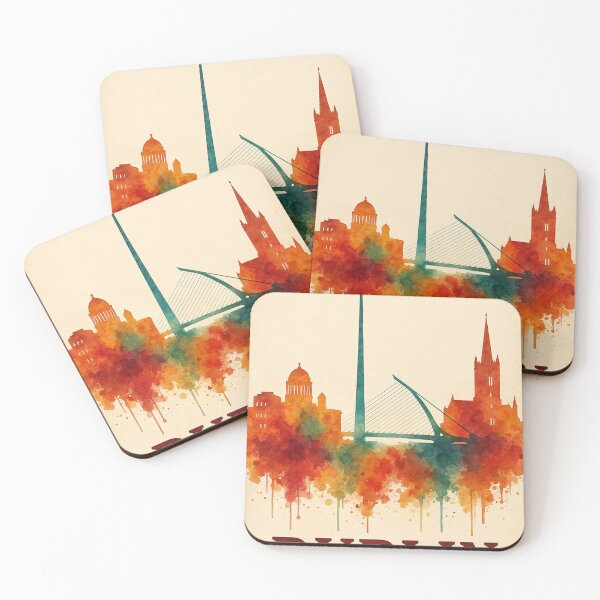 Item preview, Dublin City Skyline with River Liffey and Spire designed and sold by Places On Earth.