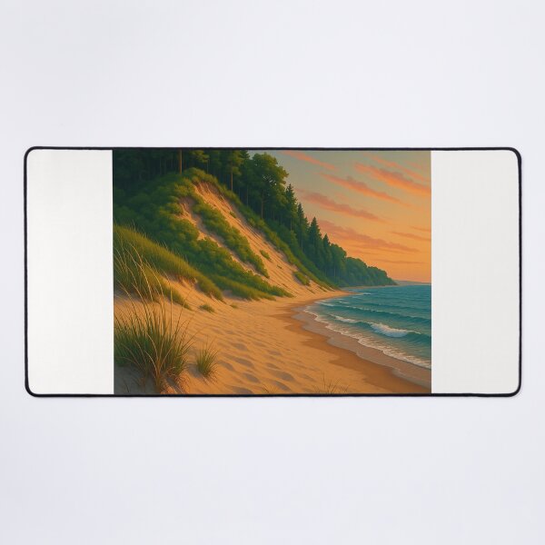 Item preview, Hoffmaster State Park Sand Dunes and Sunset Sky designed and sold by Places On Earth.
