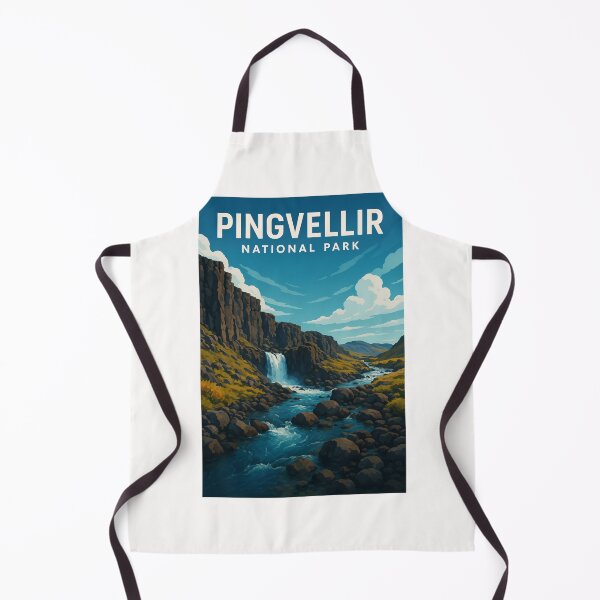 Item preview, Þingvellir National Park Waterfall and Volcanic Cliffs, Iceland designed and sold by Places On Earth.