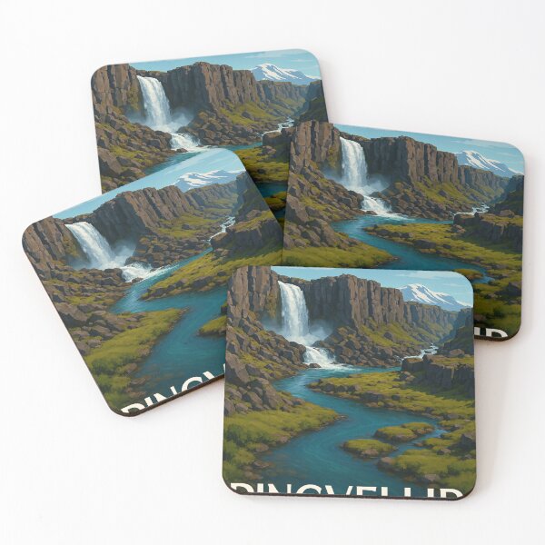 Item preview, Þingvellir National Park with River and Waterfalls, Iceland designed and sold by Places On Earth.