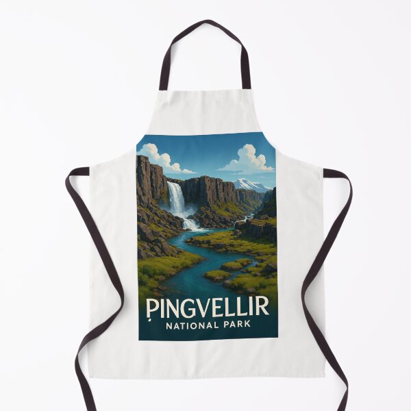Item preview, Þingvellir National Park with River and Waterfalls, Iceland designed and sold by Places On Earth.