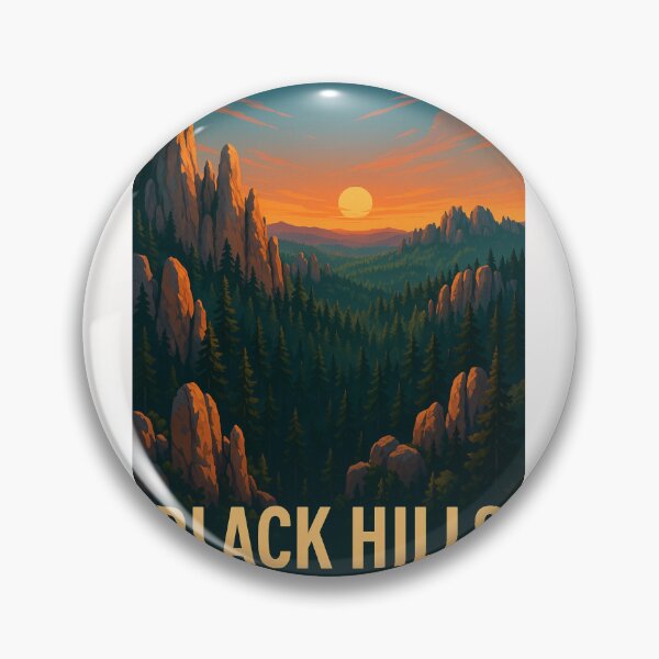 Item preview, Sunset in Black Hills National Forest, South Dakota designed and sold by Places On Earth.