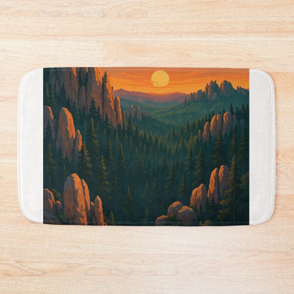 Item preview, Sunset in Black Hills National Forest, South Dakota designed and sold by Places On Earth.