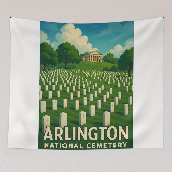 Item preview,  Arlington House Overlooking Arlington National Cemetery, Virginia designed and sold by Places On Earth.