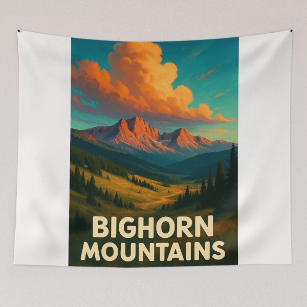 Item preview, Bighorn Mountains with Sunset Cloudscape, Wyoming designed and sold by Places On Earth.