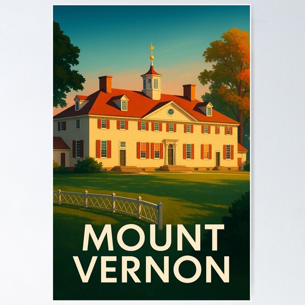 Item preview, Mount Vernon in Autumn Light, Virginia designed and sold by Places On Earth.
