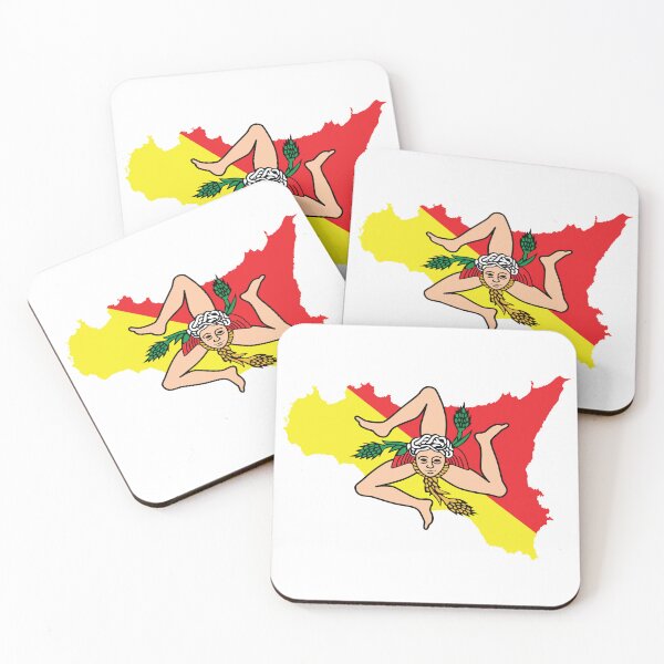 Item preview, Sicilian Trinacria Emblem Sicily Map designed and sold by Freshinkshop.