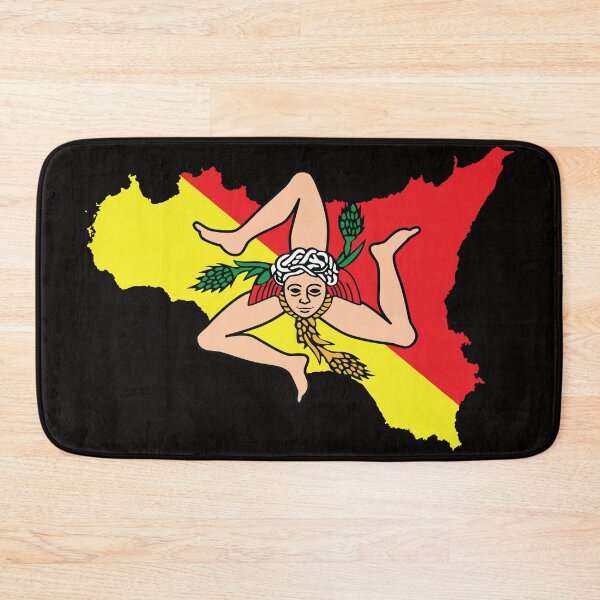 Item preview, Sicilian Trinacria Emblem Sicily Map designed and sold by Freshinkshop.