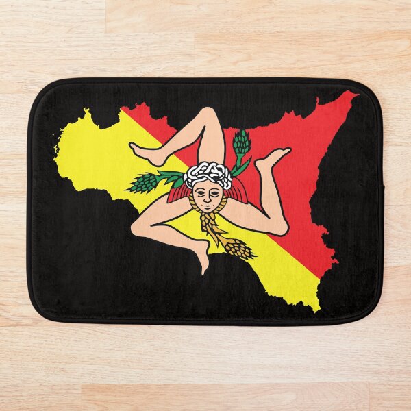Item preview, Sicilian Trinacria Emblem Sicily Map designed and sold by Freshinkshop.