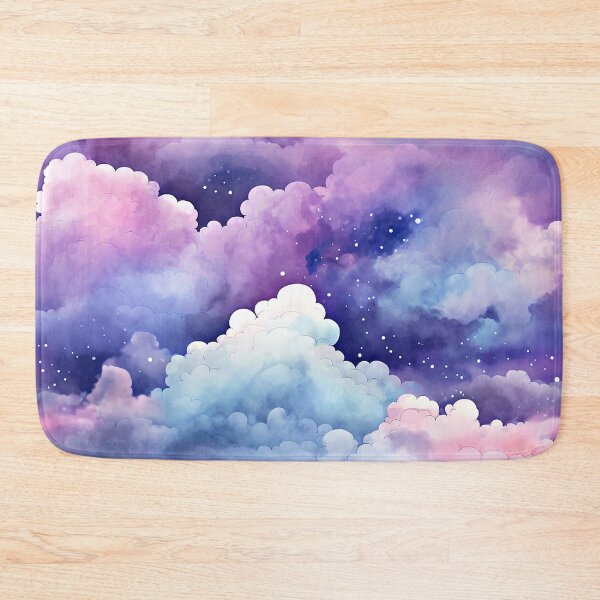 Item preview, Blue And Pink Fantasy Cotton Clouds Abstract Art designed and sold by DEC02.