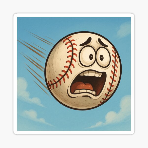 FLYING BASEBALL Sticker