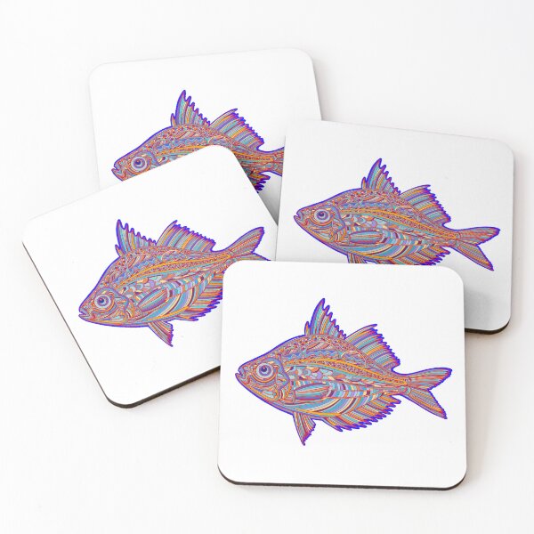 Item preview, Colorful abstract tropical fish designed and sold by DaveDanchuk.