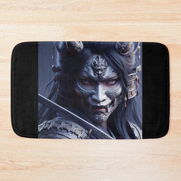 Item preview, Oni Mask Samurai Woman designed and sold by GalleryBrisArt.