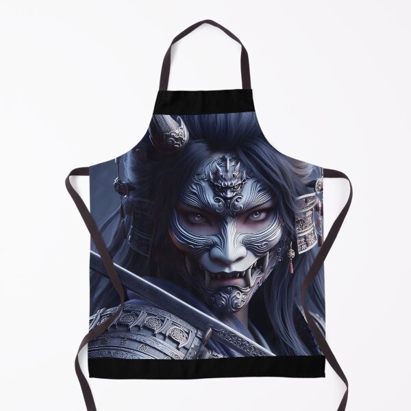 Item preview, Oni Mask Samurai Woman designed and sold by GalleryBrisArt.