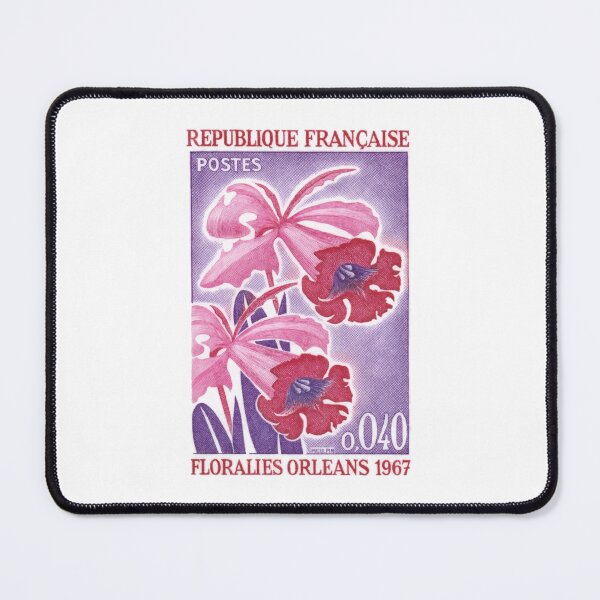 Item preview, 1967 France Floralies Orleans Orchids Stamp designed and sold by retrographics.