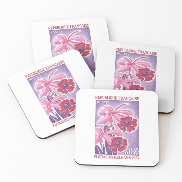 Item preview, 1967 France Floralies Orleans Orchids Stamp designed and sold by retrographics.