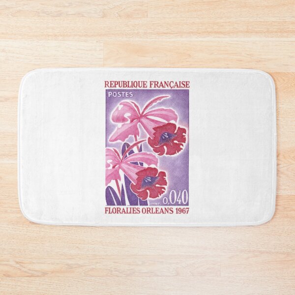 Item preview, 1967 France Floralies Orleans Orchids Stamp designed and sold by retrographics.
