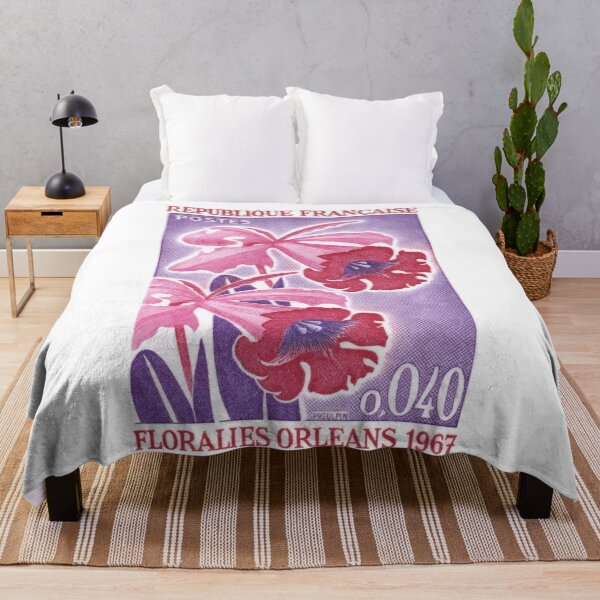 Item preview, 1967 France Floralies Orleans Orchids Stamp designed and sold by retrographics.