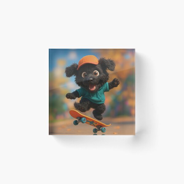 Item preview, Skater Black Russian Terrier designed and sold by Sillytoe.