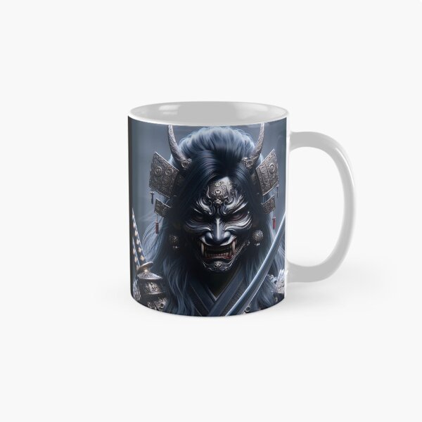Item preview, Oni Mask Samurai Woman designed and sold by GalleryBrisArt.