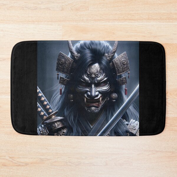Item preview, Oni Mask Samurai Woman designed and sold by GalleryBrisArt.