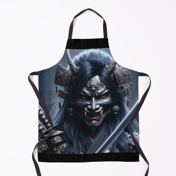 Item preview, Oni Mask Samurai Woman designed and sold by GalleryBrisArt.
