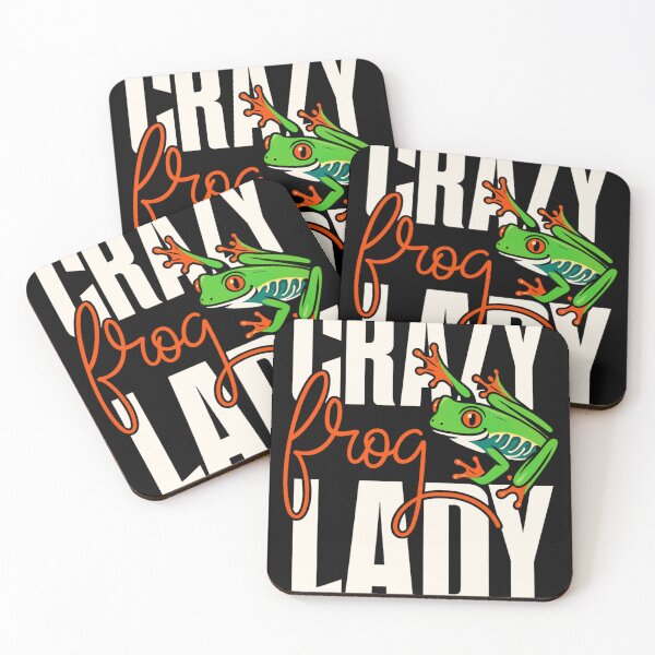 Item preview, Crazy Frog Lady with Bold Letters and Colorful Tree Frog designed and sold by haitrieuic96.