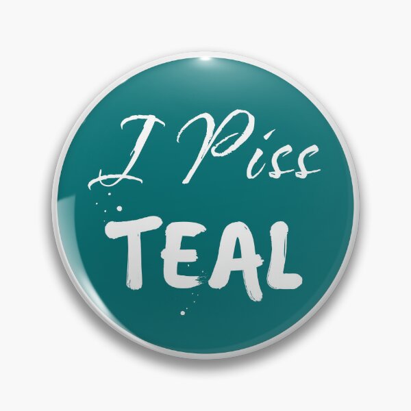Item preview, I Piss Teal Coastal Carolina University Tailgating Gameday Pin designed and sold by EmBucz.