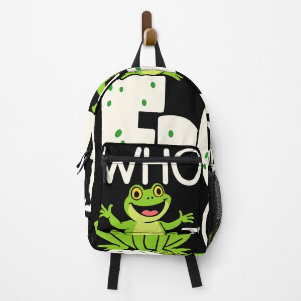 Item preview, Funny Cartoon Frogs with Who Let the Frogs Out Text Design designed and sold by haitrieuic96.