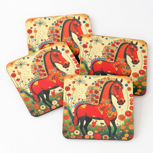 Item preview, A fantastically beautiful red horse. The symbol of the year 2026. designed and sold by Natalia-Vlad.
