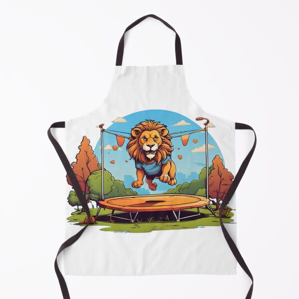 Item preview, lion in the park trampoline designed and sold by Karaz's Animal Kingdom.