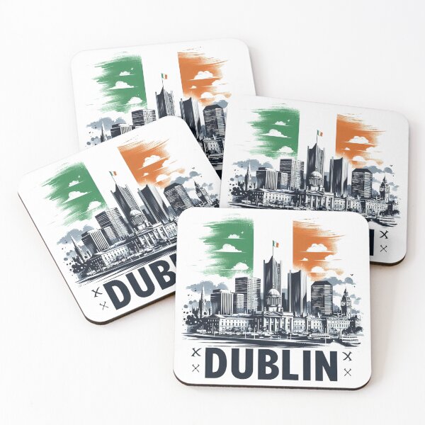 Artikelvorschau, Skyline von Dublin entworfen und verkauft von clintang.
