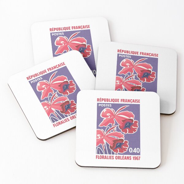 Item preview, France Floralies Orleans Orchids Stamp designed and sold by retrographics.