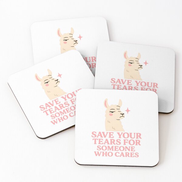 Item preview, Save Your Tears – Drama Llama Sarcastic Quote Tee designed and sold by ALITOPRINCE.