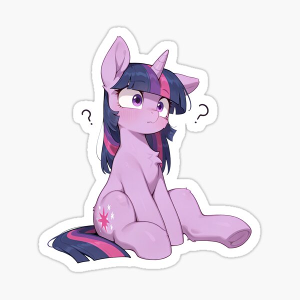 Item preview, Twilight Sparkle est confuse designed and sold by CeluniaMoon's Art - Cute Furry, Anime, and More! .