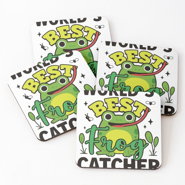 Item preview, Playful Frog Catching Flies with World’s Best Frog Catcher Quote designed and sold by haitrieuic96.