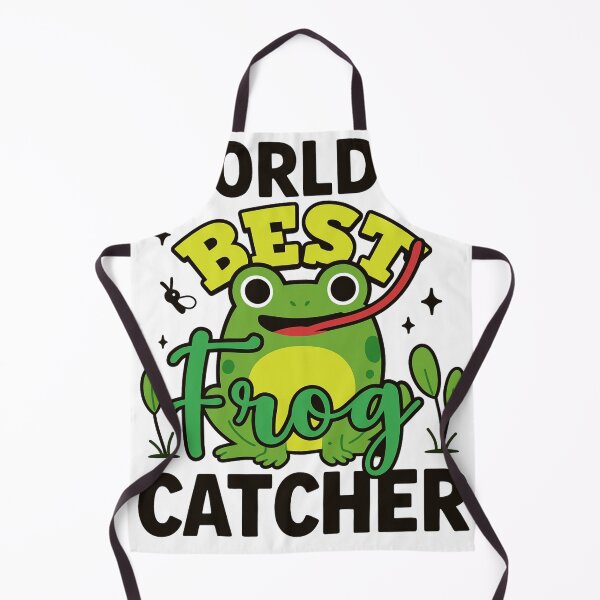 Item preview, Playful Frog Catching Flies with World’s Best Frog Catcher Quote designed and sold by haitrieuic96.