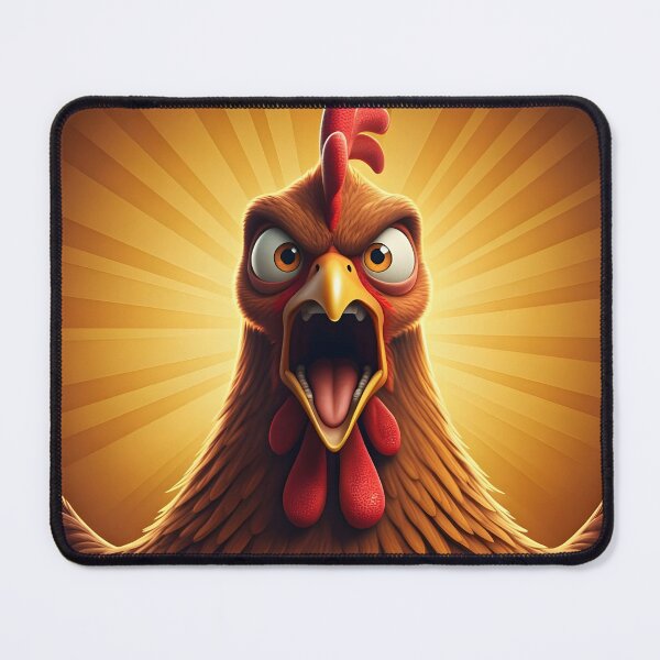 Item preview, Screaming Chicken: Hilarious Poultry Panic designed and sold by BGM by AI.