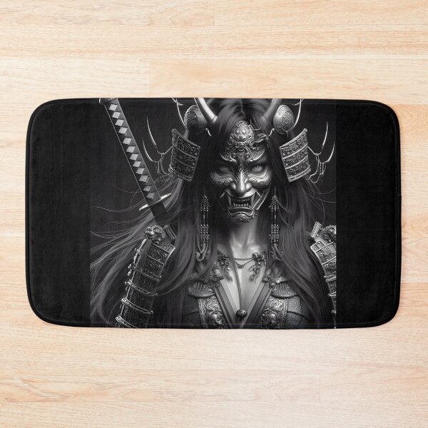 Item preview, Oni Mask Samurai Woman designed and sold by GalleryBrisArt.