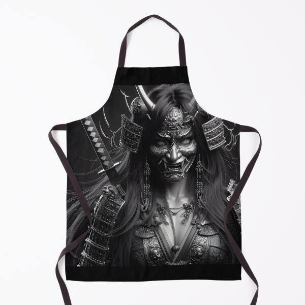 Item preview, Oni Mask Samurai Woman designed and sold by GalleryBrisArt.