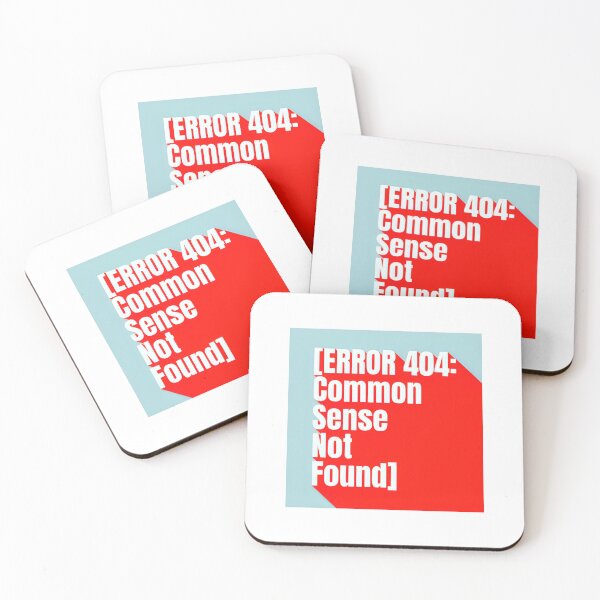 Item preview, Error 404: Common Sense Not Found – Funny Tech Support Sticker & Merch designed and sold by PeacePassionCoffee.