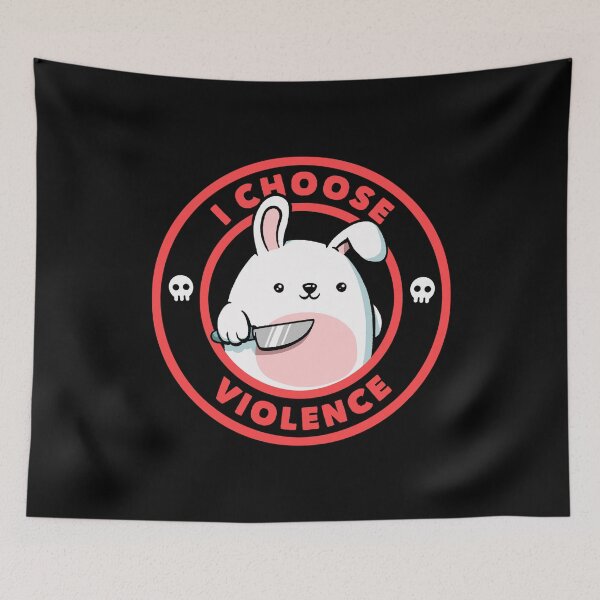 Item preview, I Choose Violence Bunny by Tobe Fonseca designed and sold by Tobe Fonseca®.