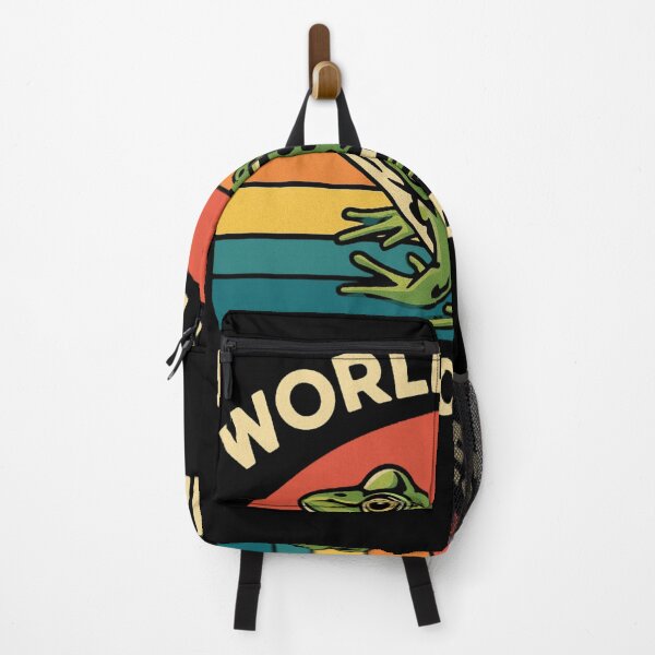 Item preview, Vintage Retro Sunset Frog Illustration with World’s Best Frog Catcher Quote designed and sold by haitrieuic96.