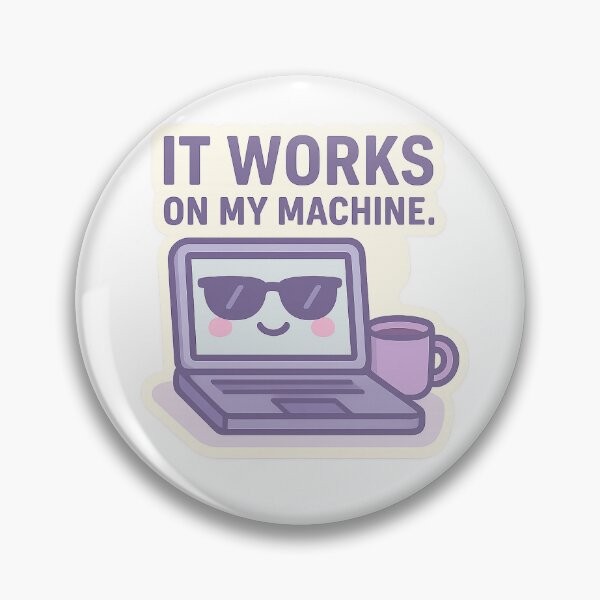Item preview, It Works on My Machine - Purple designed and sold by SugarPix Designs.