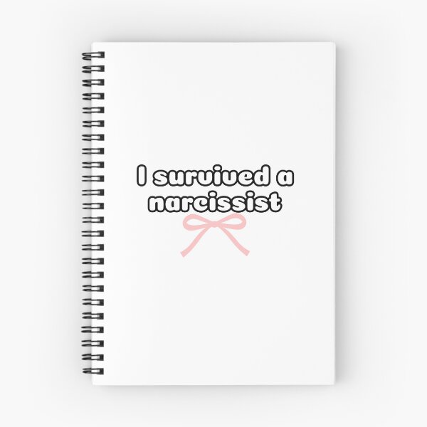 Item preview, I survived a narcissist cute pink bow - Narcissist Survivor Quote Sticker designed and sold by brodidudie.